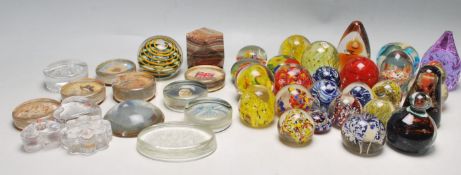 COLLECTION OF APPROXIMATELY 40 PAPERWEIGHTS