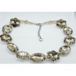 A BUTLER & WILSON CRYSTAL STATEMENT NECKLACE