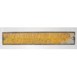 RETRO 20TH CENTURY CAST IRON SIGN FOR CITY & COUNTY OF BRISTOL - CITY ENGINEER’S DEPT