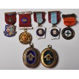 SEVEN SILVER HALLMARKED MASONIC MEDALS / MEDALLIONS