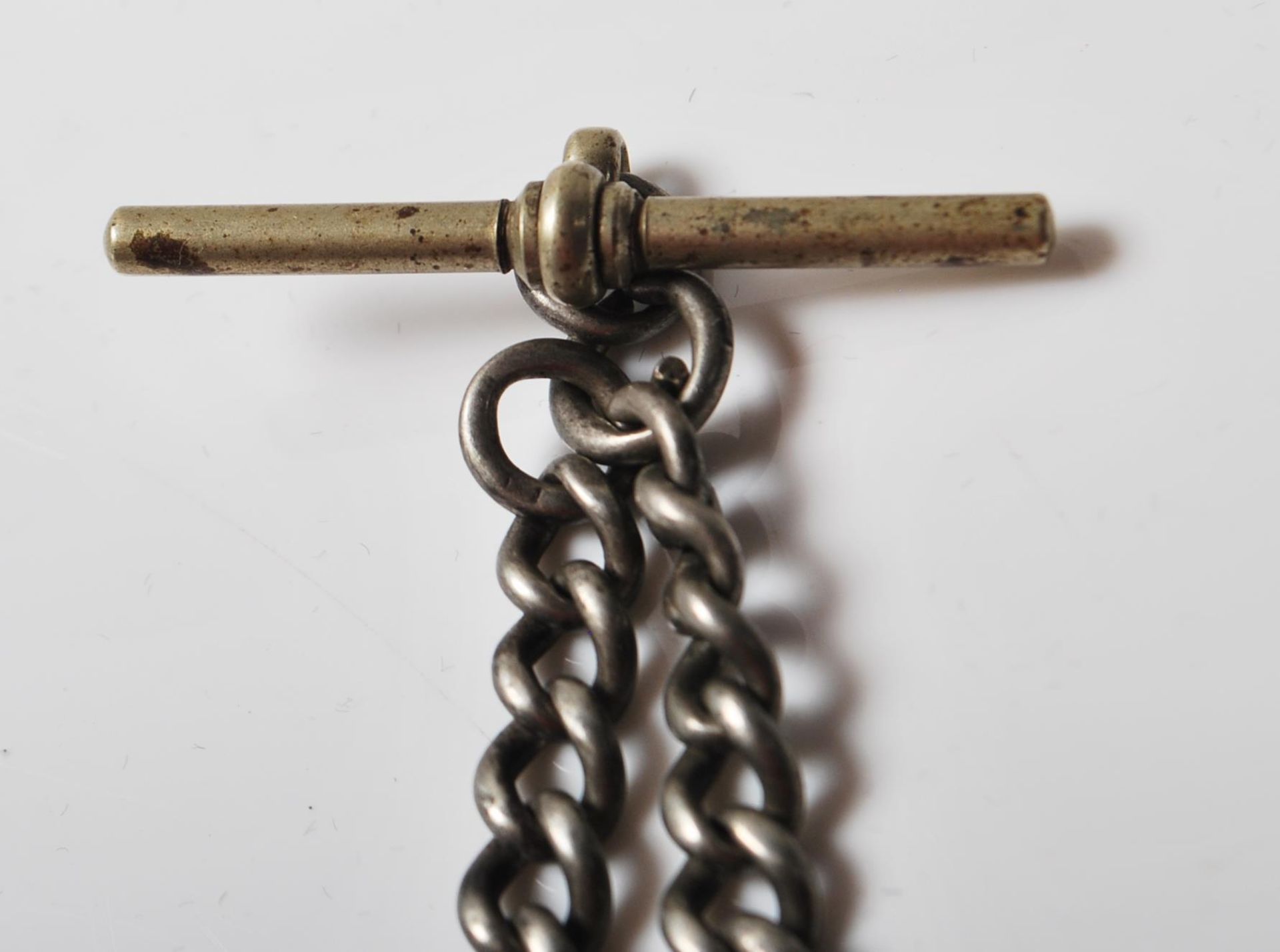 EARLY 20TH CENTURY SILVER POCKET WATCH CHAIN - Image 2 of 7