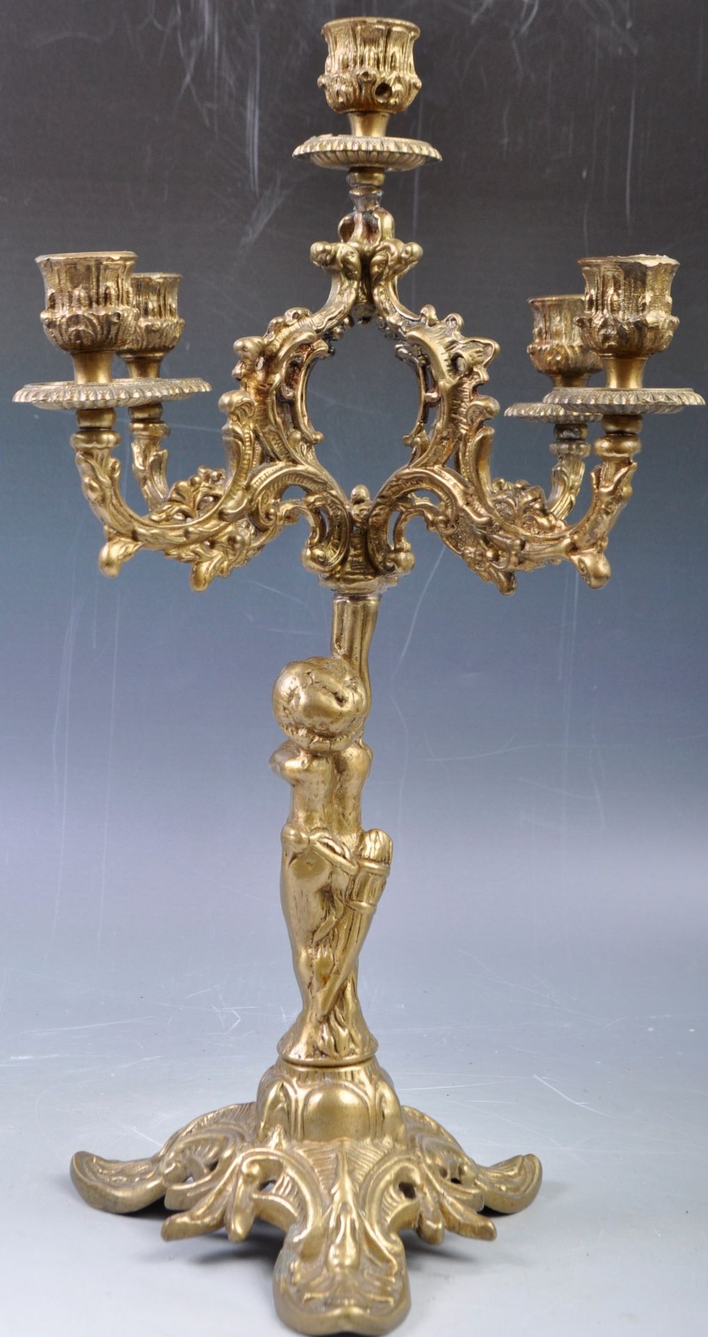 EARLY 20TH CENTURY ITALIAN ANTIQUE ROCOCO INFLUENCE CHERUB CHANDILIER