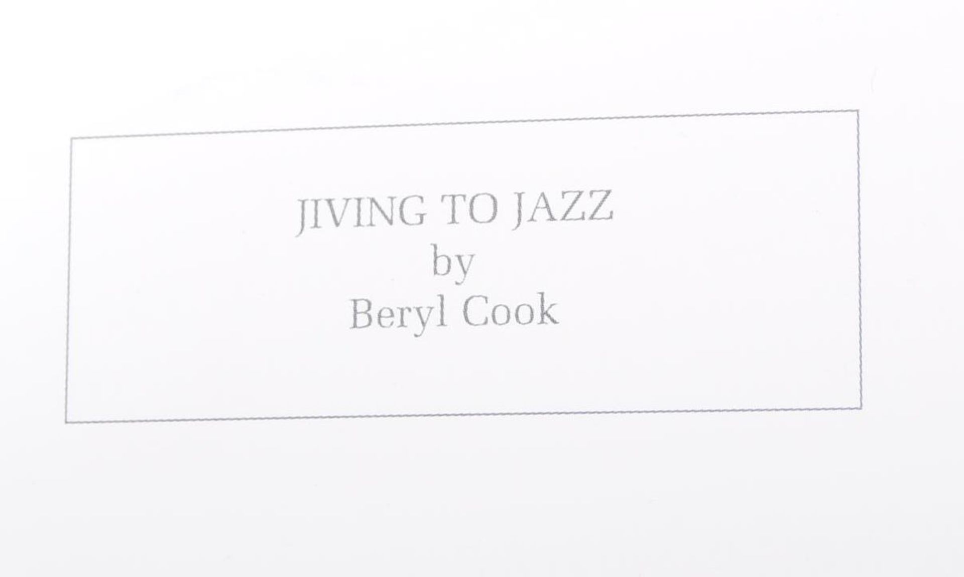 BERYL COOK JIVING TO JAZZ SIGNED PRINT - Bild 3 aus 6
