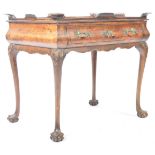 19TH CENTURY DUTCH WALNUT SILVER TABLE RAISED ON GOOD BALL AND CLAW FEET