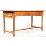 19TH CENTURY FRENCH ANTIQUE CHERRYWOOD REFECTORY DINING TABLE