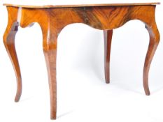 19TH CENTURY ANTIQUE BURR WALNUT WRITING TABLE DESK