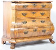 19TH CENTURY ANTIQUE WALNUT COMMODE CHEST OF DRAWERS