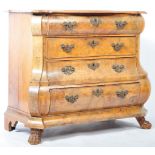 19TH CENTURY ANTIQUE WALNUT COMMODE CHEST OF DRAWERS