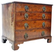 18TH CENTURY GEORGE III MAHOGANY BACHELORS CHEST