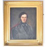 19TH CENTURY ENGLISH SCHOOL OIL ON CANVAS PORTRAIT