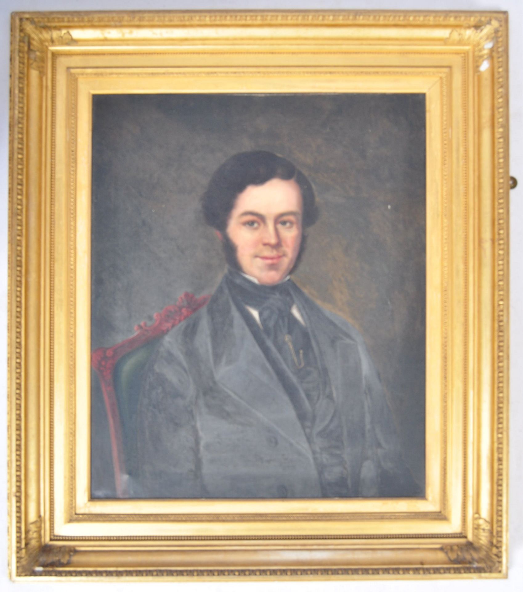 19TH CENTURY ENGLISH SCHOOL OIL ON CANVAS PORTRAIT