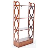 ARTHUR BRETT GEORGIAN REPRODUCTION MAHOGANY DISPLAY SHELVES