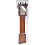 19TH CENTRY OAK 8 DAY LONGCASE CLOCK BY RICHARD PREW OF TEWKESBURY