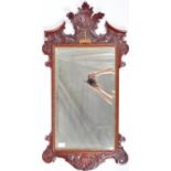 RARE 19TH CENTURY MAHOGANY MARITIME NAUTICAL PIER MIRROR