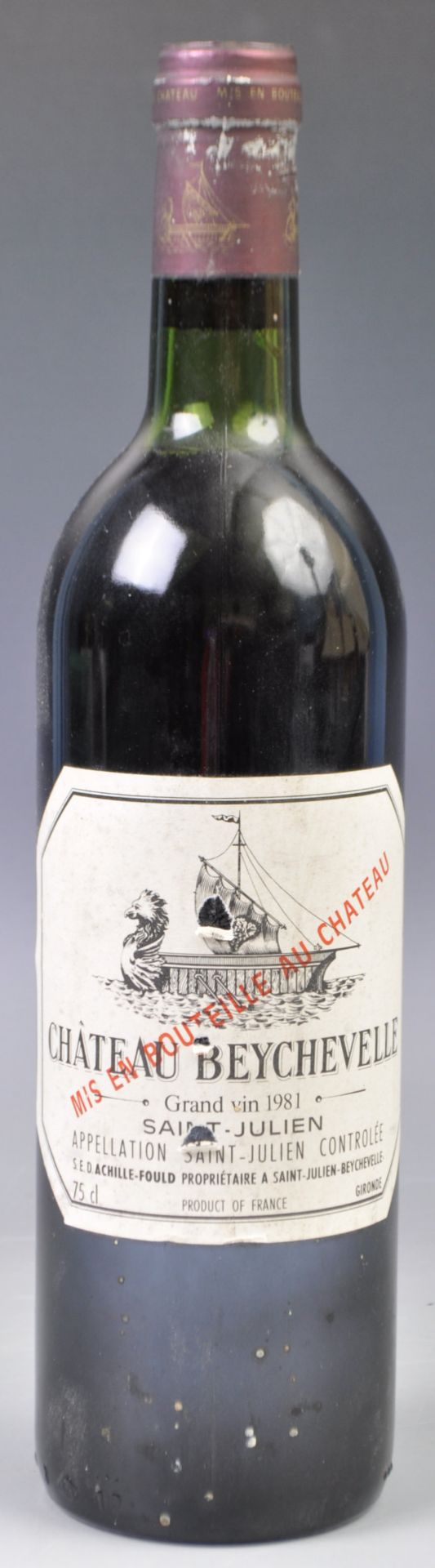 SAINT-JULIEN CHATEAU BEYCHEVELLE 1981 SINGLE BOTTLE OF RED WINE