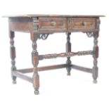 RARE 17TH CENTURY FRUITWOOD GEOMETRIC WRITING TABLE