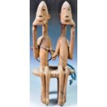 AFRICAN ANTIQUE TRIBAL DOGON ANCESTOR FIGURINE GROUP