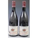 TWO BOTTLES OF PAUL JABOULET AINE SAINT JOSEPH FRENCH WINE