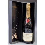 MOET & CHANDON BOTTLE OF CHAMPAGNE ENCRUSTED WITH SWAROVSKI CRYSTAL