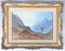 OIL ON BOARD PAINTING OF HIGHLAND SCENE BY JAMES WILLIAMSON