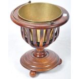 19TH CENTURY ENGLISH ANTIQUE MAHOGANY WINE BUCKET