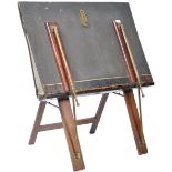 19TH CENTURY ANTIQUE CAMPAIGN FOLDING PORTFOLIO STAND