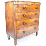 19TH CENTURY GEORGIAN REGENCY MAHOGANY ATTIC CHEST