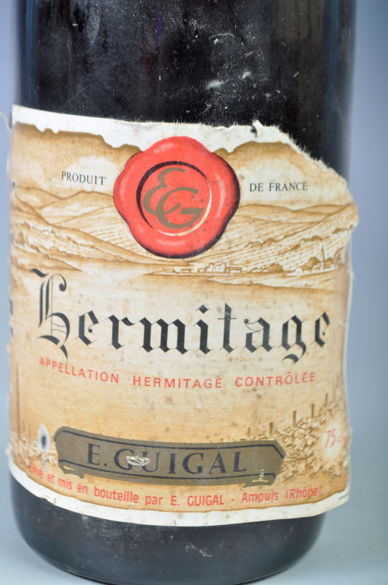 HERMITAGE - E. GUIGAL - GRAND BOTTLE OF RED WINE DATED 1984 - Bild 2 aus 3