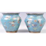 PAIR OF 19TH CENTURY CHINESE / JAPANESE CLOISONNE VASES