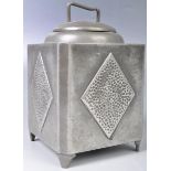 FRANK COBB LIBERTY & CO PEWTER HAMMERED ARTS AND CRAFTS TEA CADDIES