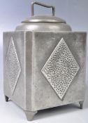 FRANK COBB LIBERTY & CO PEWTER HAMMERED ARTS AND CRAFTS TEA CADDIES