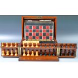 STUNNING VICTORIAN MAHOGANY CASED GAMES COMPENDIUM