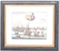 COENREAT DECKER TAKING OF COTHCIN FRAMED ENGRAVING