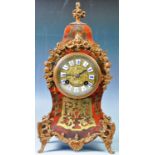 19TH CENTURY FRENCH ANTIQUE BOULLEWORK TABLE CLOCK