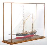 FANTASTIC MUSEUM QUALITY MODEL BOAT IN GLASS CASE