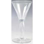 18TH CENTURY GEORGIAN AIR TEAR STEM WINE GLASS