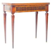 18TH CENTURY ITALIAN WALNUT AND SPECIMEN WOOD TEA TABLE