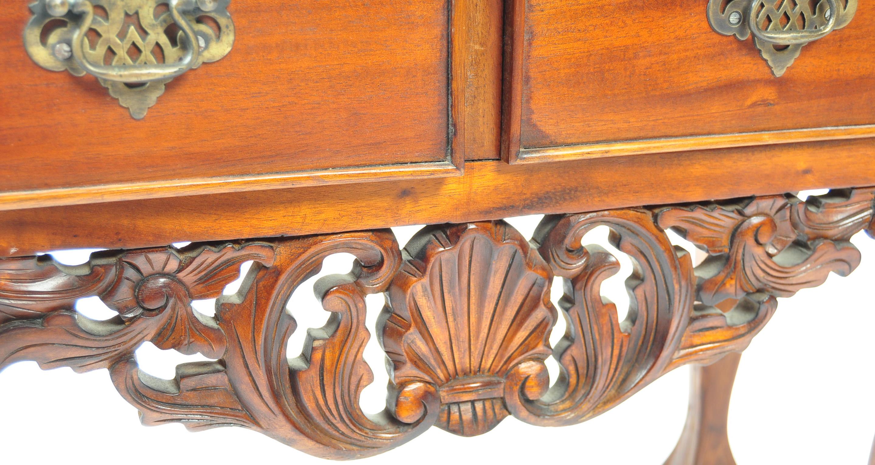 ANTIQUE STYLE MAHOGANY CHEST ON CHEST OF DRAWERS - Image 9 of 12