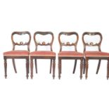 SET OF FOUR 19TH CENTURY GILLOWS MANNER DINING CHAIRS