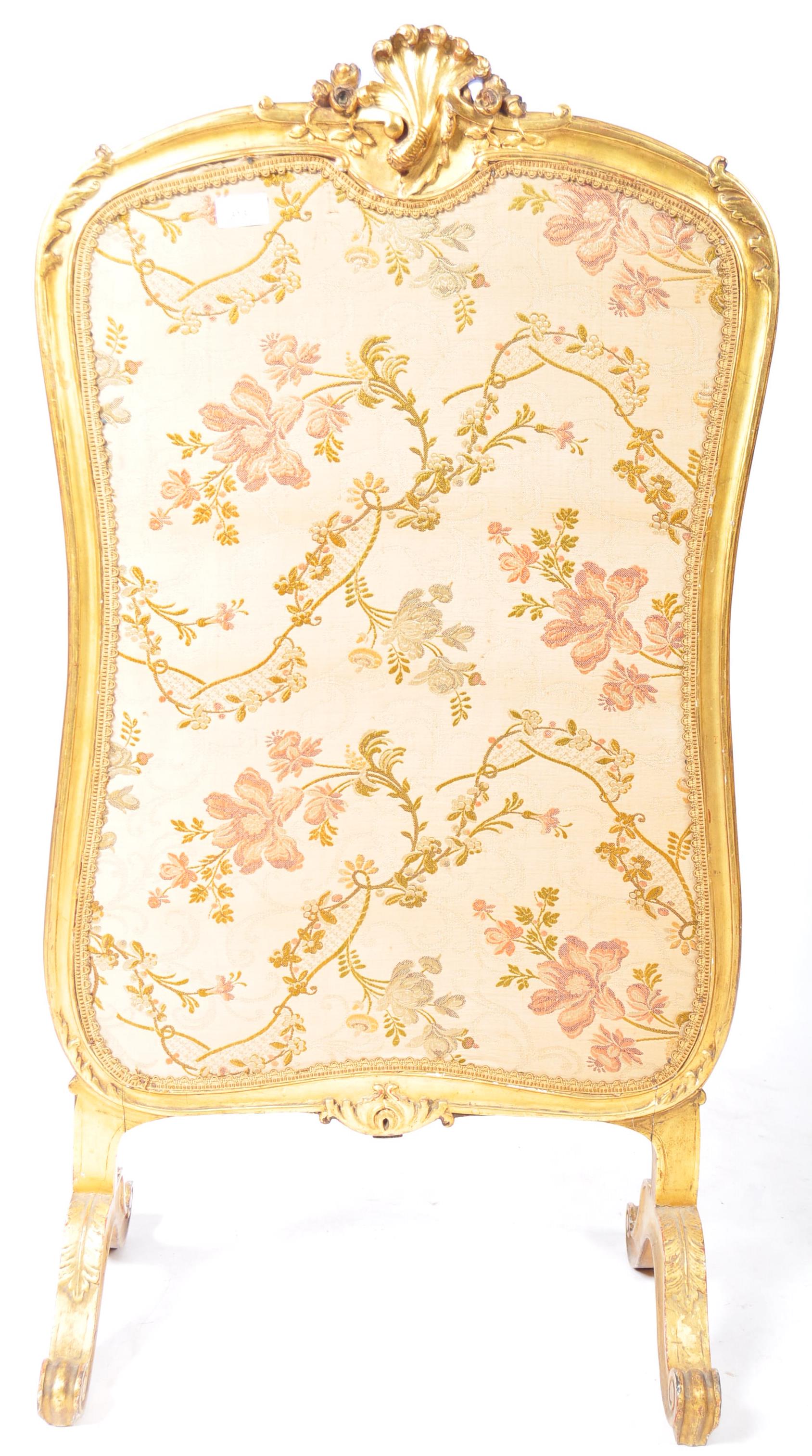19TH ENGLISH ROCOCO INFLUENCE FIRE SCREEN - Image 3 of 5