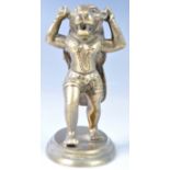 20TH CENTURY INDIAN BRONZE OF A PANTHER WEARING MYSTIC