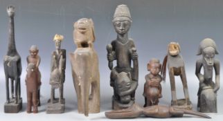 A COLLECTION OF AFRICAN TRIBAL ANTIQUE FIGURES