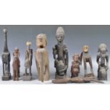 A COLLECTION OF AFRICAN TRIBAL ANTIQUE FIGURES