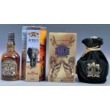 TWO RARE BOTTLES OF CHIVAS REGAL BLENDED SCOTCH WHISKY