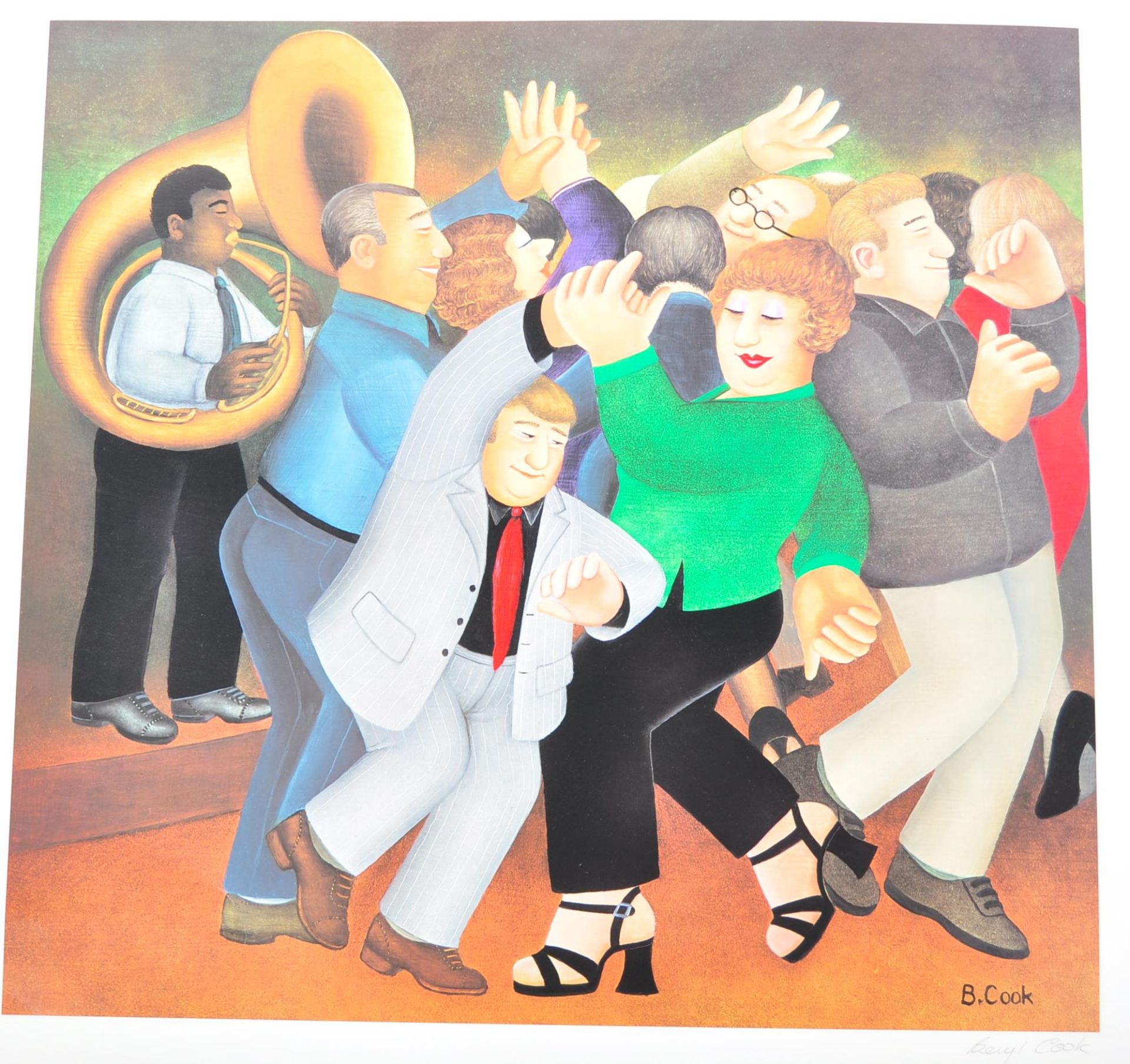 BERYL COOK JIVING TO JAZZ SIGNED PRINT - Bild 6 aus 6