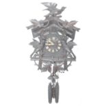 19TH CENTURY VICTORIAN BLACK FOREST HANGING CUCKOO CLOCK