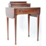 JAMES SHOOLBRED & CO VICTORIAN MAHOGANY LADIES WRITING DESK