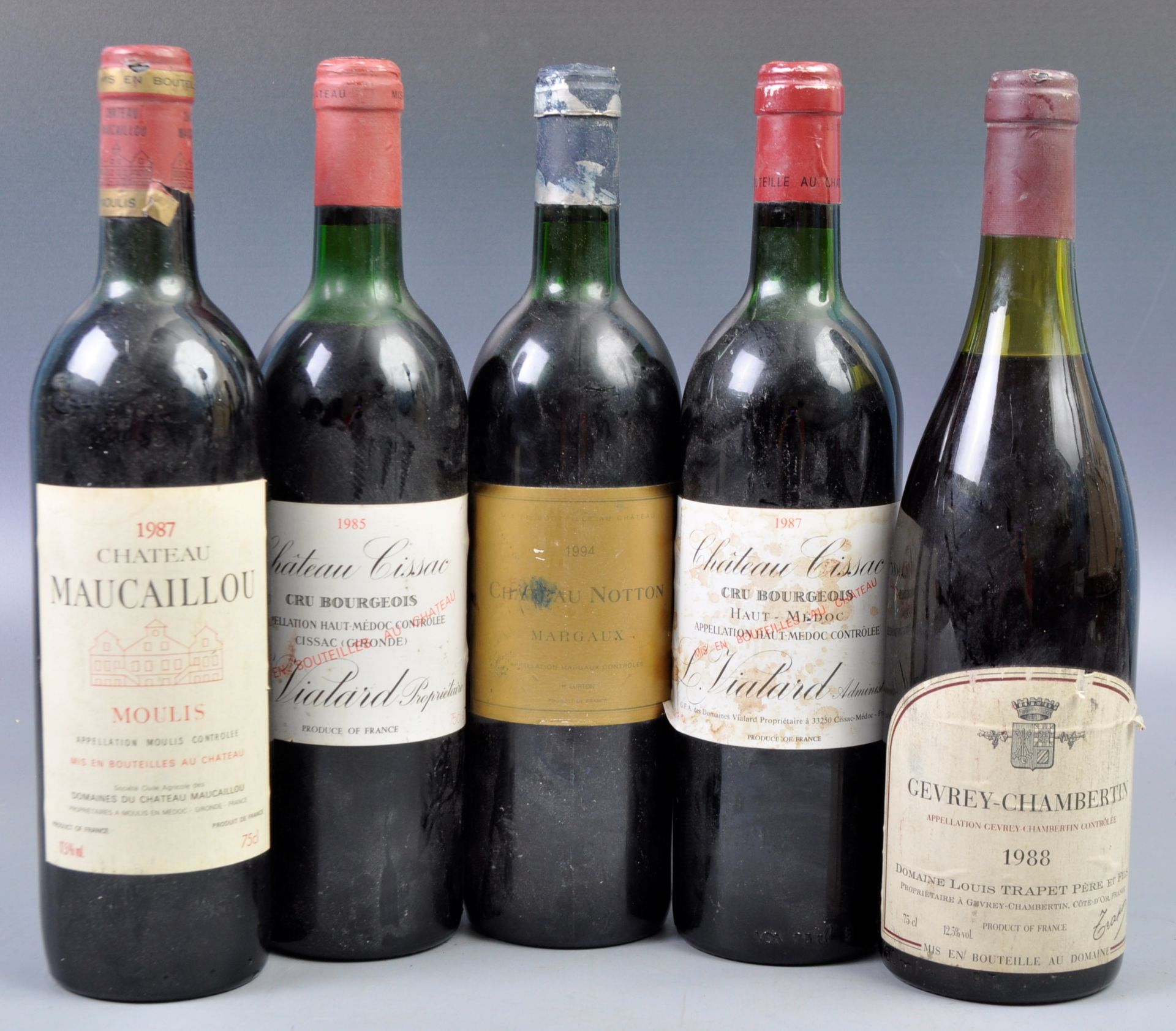 GOOD MIXED GROUP OF VINTAGE FRENCH RED WINE