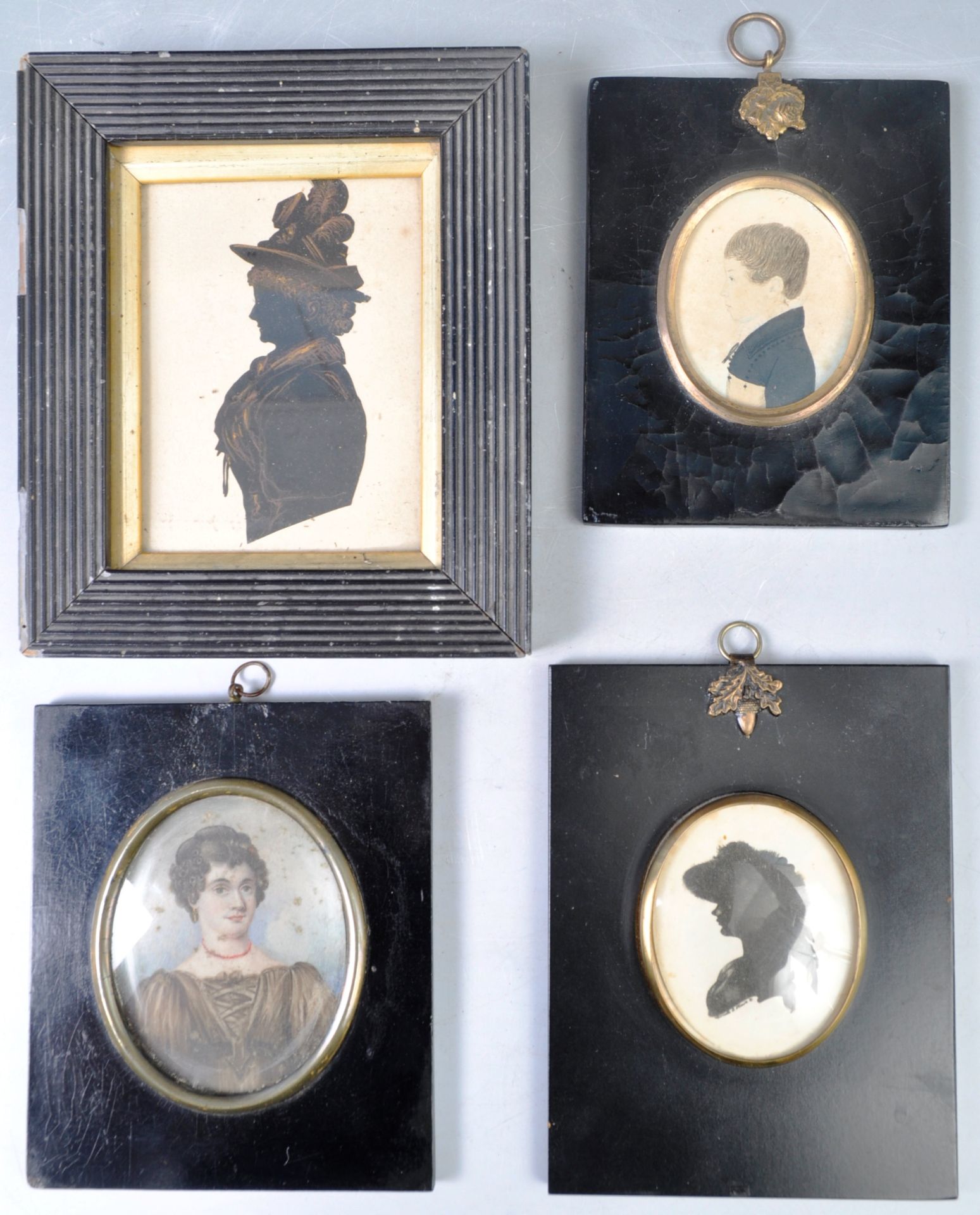 COLLECTION OF ENGLISH ANTIQUE PORTRAIT MINIATURES