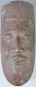 AFRICAN TUKULA CONGO REGION HAND CARVED MASK POWDER BOX